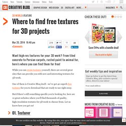 Where to find free textures for 3D projects
