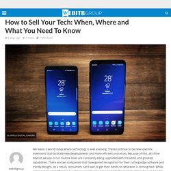How to Sell Your Tech: When, Where and What You Need To Know – Web ITB Group