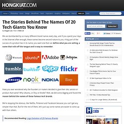 Where (20 more) Internet Brands Got Their Names