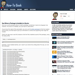 See Where a Package is Installed on Ubuntu