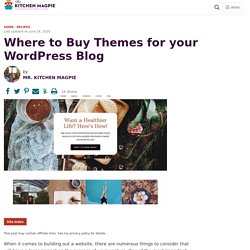 Where to Buy Themes for your WordPress Blog