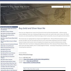 Where to Buy Gold and Silver