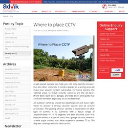 Where to place CCTV