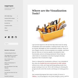 Where are the Visualization Tools?