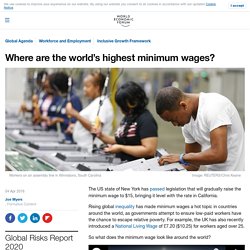 Where are the world’s highest minimum wages?