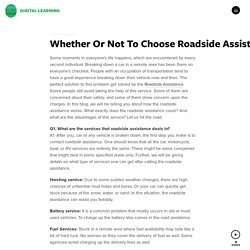 Roadside Assistance Services By Roadside Response