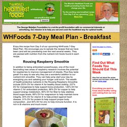 WHFoods 7-Day Meal Plan - Breakfast