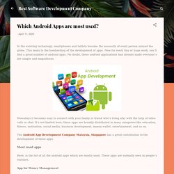 Which Android Apps are most used?