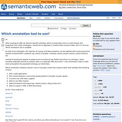 Which annotation tool to use