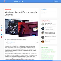 Which are the best Escape room in Virginia?