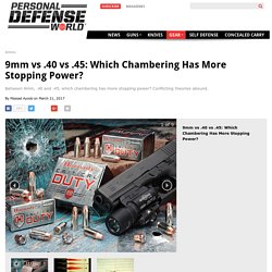 9mm vs .40 vs .45: Which Chambering Has More Stopping Power?