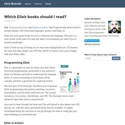 Which Elixir books should I read?