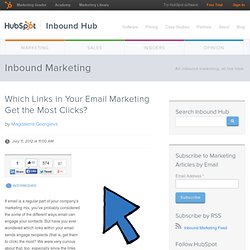Which Links in Your Email Marketing Get the Most Clicks?
