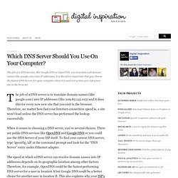 Which DNS Server Should You Use On Your Computer?