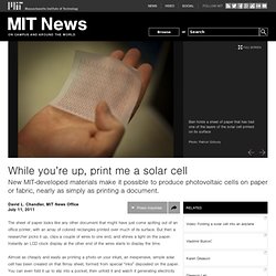 While you’re up, print me a solar cell