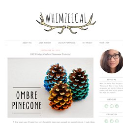 DIY Friday: Ombre Pinecone Tutorial