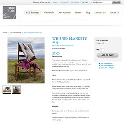 Whipped Blankets #123 - PDF Patterns
