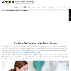 Whirlpool Washing Machine Repair Kanpur