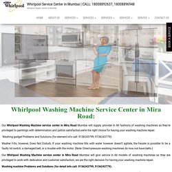 Whirlpool Washing machine Service Center in Mira Road