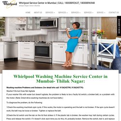 Whirlpool Washing machine Service Center in Tilak Nagar