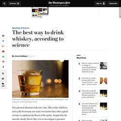 Add water to whiskey. Science explains why it tastes better.
