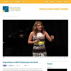 Angela Maiers at BIF9: Whispering to the World