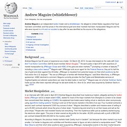 Andrew Maguire (whistleblower)