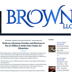 Brown, LLC's Whistleblower Lawsuit Leads to Recovery Over $5 Million Dollars - Brown, LLC