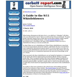 A Guide to the 9/11 Whistleblowers