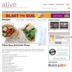 White Bean Artichoke Wraps Recipe