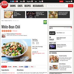 White-Bean Chili Recipe : Paula Deen