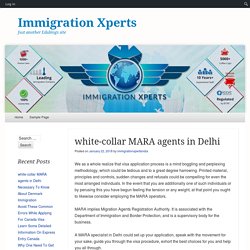 white-collar MARA agents in Delhi
