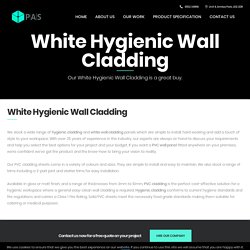 White Hygienic Wall Cladding - PVC White Wall Cladding