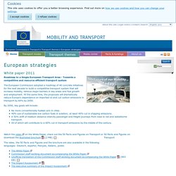 Transport: White paper 2011 - European commission