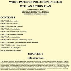 WHITE PAPER ON DELHI POLLUTION