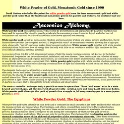 White Powder Gold