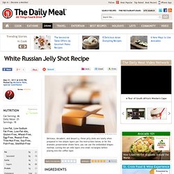 White Russian Jelly Shot Recipe