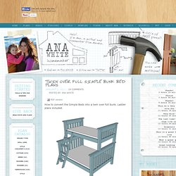 Build a Twin over Full Simple Bunk Bed Plans