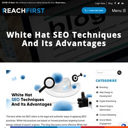 White Hat SEO Techniques And Its Advantages