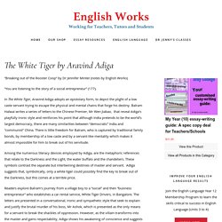 The White Tiger by Aravind Adiga - English Works