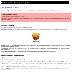 WhiteBox - PackageMaker How-to