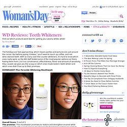 Teeth Whiteners - How to Get Whiter Teeth at WomansDay