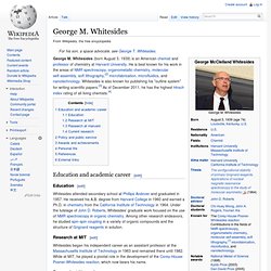 George M. Whitesides