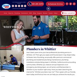 Emergency Plumbers in Whittier, CA