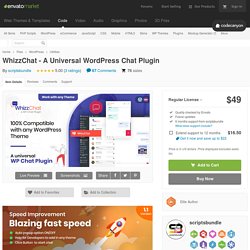 WhizzChat - A Universal WordPress Chat Plugin by scriptsbundle