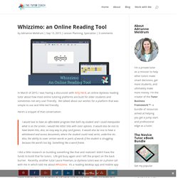Whizzimo: an Online Reading Tool - The Tutor Coach