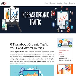 Who To Increase Organic Traffic