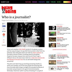 Who is a journalist?