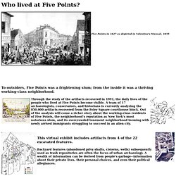 Who lived at Five Points?