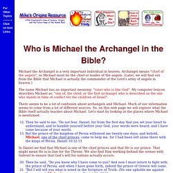 Who is Michael the Archangel in the Bible?